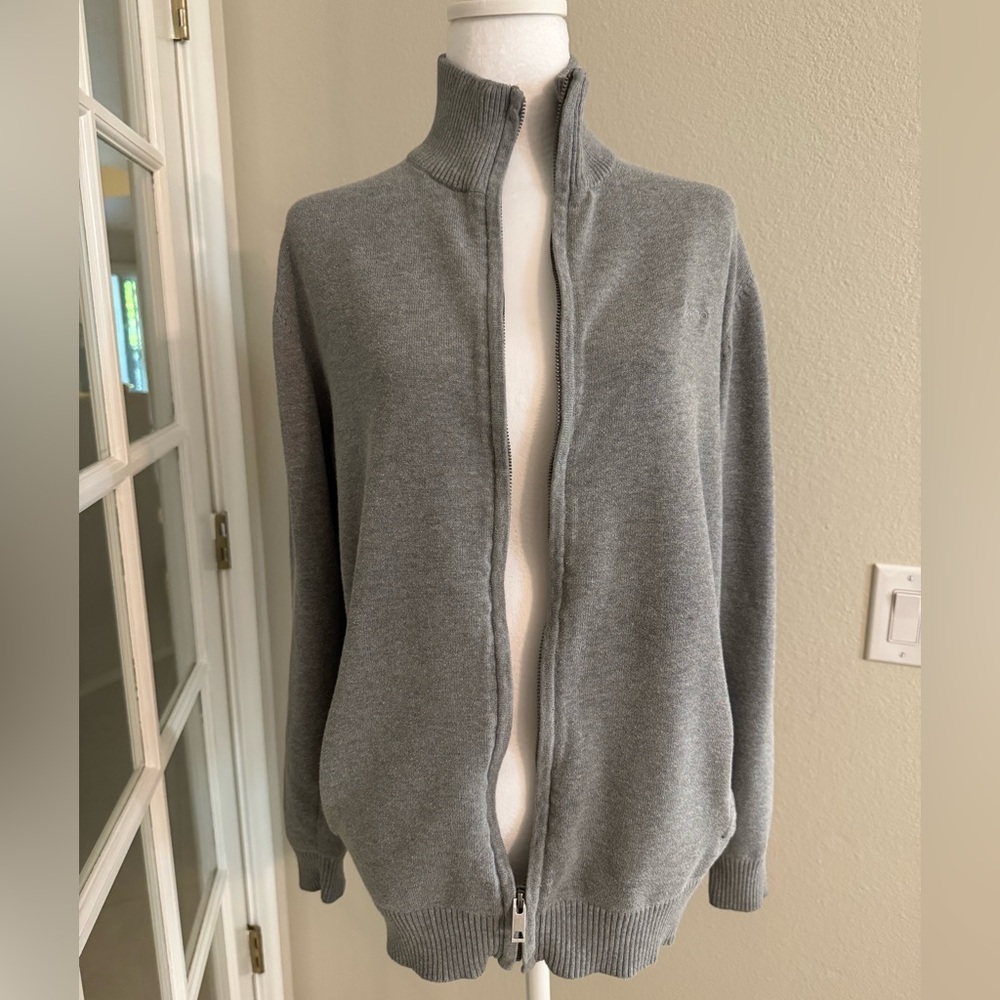 Messimo Gray Men’s Zip Up Cardigan